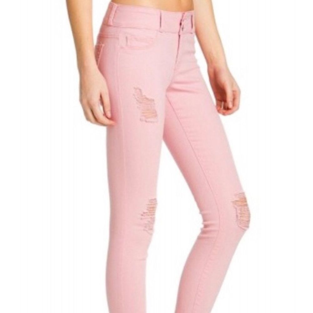 ✨ Cello Pink Distressed Skinny Jeans ✨